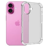 iPhone 16 Plus Skal - Extra Stöttåligt och Slitstarkt Transparent
