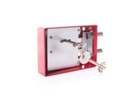 Haushalt Safe Lock. Red. 2 Keys 122.5X84x32mm