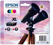 Epson 502XL Binoculars Genuine High Yield Multipack, 4-colours Ink Cartridges