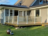 T-stolpe harstena vit 880 mm steel design