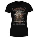 Looney Tunes Wile E Coyote Guitar Arena Tour Women's T-Shirt - Black - 3XL