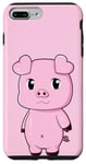 Coque pour iPhone 7 Plus/8 Plus Petit cochon mignon avec cœurs