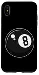 Coque pour iPhone XS Max Joueur de billard classique Magic 8 Huit Ball pour adultes et enfants