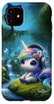 iPhone 11 Kawaii Unicorn Headphones: The Unicorn's Playlist Case