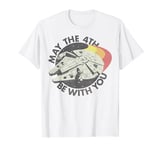 Star Wars Millennium Falcon May The 4th Be With You Retro T-Shirt