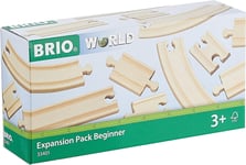 BRIO World Expansion Pack - Beginner Wooden Train Track for Kids Age 3 Years Up 