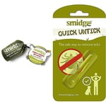 Smidge Midge and Mosquito-Proof Super Lightweight Head Net - Green, One Size & Quick Untick Tick-remover green, N/A