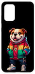 Coque pour Galaxy S20+ Bulldog anglais Cool Jacket Outfit Dog Mom Dad