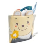 Chicco Livre Souple, avec de Nombreuses Activités, Jeu pour Enfants, Images en Couleur et en Noir et Blanc, avec Un Crochet pour Poussette, Jeu de Promenade, différents Tissus, 0 Mois et Plus