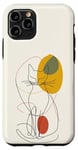 Coque pour iPhone 11 Pro Minimalistic Cat Drawing Lines Phone Cover
