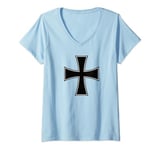 Womens Iron Cross Iron Cross V-Neck T-Shirt