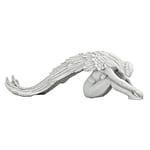 Design Toscano Ange de Grâce Étendu Statue de Jardin, 61 cm, polyrésine, pierre antique
