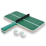 Schildkröt Ping Pong Challenge, Jeu d'Adresse de Tennis de Table, 1 Raquette en Forme de Table de Ping-Pong avec Filet, 2 Balles, pour Petits et Grands, 788459