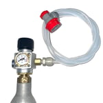 Sodastream Gas Regulator CO2 Pushfit Integrated Ball Lock Corny Cornelius Keg