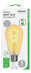DELTACO – SMART HOME LED-älylamppu, hehkulankajäljitelmä, E27, valkoinen (SH-LFE27ST64S)