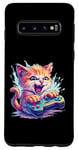Coque pour Galaxy S10 manette de jeu gamer chat idée de jeu inspiration créative