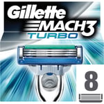 Gillette Mach3 Turbo Replacement Blades 8 pc