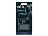Braun Kombipack 30B - Utbytesfolie och skärare - för rakapparat - svart - för Braun Satin Hair 3 Series 3 SmartControl3 TriControl 4715, 4740, 4745, 4775