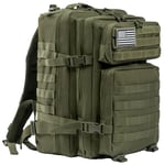 Militär taktisk ryggsäck, Molle-design, tungt ansvar, Grön
