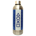 PlayStation Blue Steel Water Bottle with PS5 Controller Patterns & Button 650ml