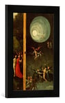 Kunst für Alle 'Encadré Image de Hieronymus Bosch La Montée dans Le Paradis, célestes Impression d'art dans Le Cadre de Haute qualité Photos Fait Main, 30 x 40 cm, Noir Mat