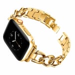 Joli bracelet acier apple watch femme série 3 4 6 7 8 9 10 se ultra hermes 38mm 40mm 41mm - Couleur : Or