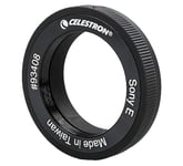 Celestron 93408 Sony E Mount T-Ring with 42mm Diameter Thread - For Terrestrial and Celestial Imaging, Compatible with Sony E-Mount Mirrorless Cameras and Celestron T-Adpaters, Black