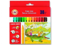 Koh-I-Noor Felt-tip pens 30 colors cardboard box - WIKR-061035