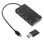 Micro USB OTG 4 Port Hub Power för Galaxy S4