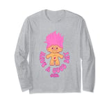 Trolls Have A Good Day Cute Pink Good Luck Troll Chest Logo Long Sleeve T-Shirt