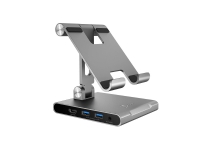 j5create JTS224-N Flervinklet stativ med dokkingstasjon for iPad Pro®, Tablet stand, Grå, 32,8 cm (12.9), 1,5 kg, Compatible with iPad Pro® & iPad Air® & iPad mini® with USB-C® port Supports Extended Mode on..., 20 V