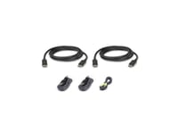 Aten 1,8 M Usb Displayport Dual Display Secure Kvm Cable Kit, 1,8 M, Usb, Usb, Displayport, Svart, Usb Type-A/3.5Mm/Displayport