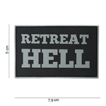 101 INC PVC Patch - Retreat Hell (Färg: Svart)