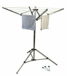 Kampa Quad 4-Arm Collapsible Washing Line Airer with Tripod Foot