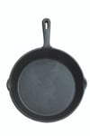Deluxe Cast Iron Grill Pan Round Plain 24cm (9.5"), Sleeved