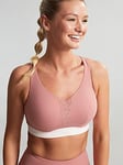 Panache Ultra Perform Non Padded Sports Bra Sienna - Red, Red, Size 32J, Women