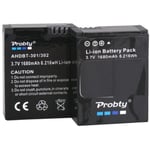Batterie 2 pièces Batterie Pour Gopro Hero 3 + Hero 3 +, Double Chargeur Lcd, Accessoire Original Pour Caméra