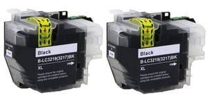 2 Compatible LC3219 (LC3217) BK XL inks for Brother J5930DW  J6530DW  J6930DW