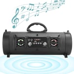 LED Bluetooth Subwoofer, 10W Portable Wireless Speakers & HiFi Bass Audio Subwoofer, With FM Radio Function support USB Flash Disk MP3 WMA Music Player Loudspeaker Box