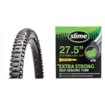 Maxxis Minion DHR2 Folding Dual Compound Exo/tr Tyre - Black, 27.5 x 2.30-Inch & Slime 30023 Bike Inner Tube with Slime Puncture Sealant, Self Sealing, Prevent and Repair, Presta Valve, 50/60-584mm