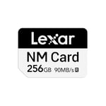 Lexar NM CARD Carte NM 256 Go, Carte Nano, Jusqu'à 90 Mo/s en lecture, Jusqu'à 85 Mo/s en écriture, Carte Mémoire Nano pour smartphone avec emplacement pour carte Nano (LNMCARD256G-BNNAA)