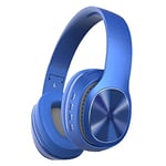 DFGH Wireless Headset Bluetooth 4.1 Stereo 5 Colors Headphone Foldable Headphones Built-in Mic For Android IOS (Color : Blue)