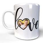 Print Maniacs Personalised Valentines Day Mug Photo Image His Her Love Romantic Girlfriend Boyfriend Anniversary Husband Wife Coffee Tea Cup Gift Love Heart
