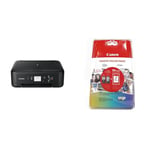 Canon PIXMA TS5150 3-in-1 Printer - Black & PG-540L/CL-541XL Pack of PG-540L Plus CL-541XL Plus 50 Sheets Photo Paper 10 x 15 cm (Blister Packaging)