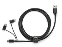 Volvo Lifestyle Charger Cable 3 in 1 Svart - Laddkablar