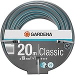 GARDENA Classic Hose 19mm (3/4 Inch) 20m Bundle, Pressure-Resistant and dimensionally Stable, Bursting Pressure 22 bar; Includes Classic Hose 19mm (3/4 Inch) 20m