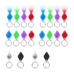 20 st Mini Nyckelring Mini LED Ficklampa Nyckelring Ljus Fackla