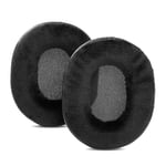Earpads Upgraded Compatible with Sound BlasterX H5 BlasterX H7 H5 H7 Headset Replacement Protein Leather Replacement Ear Pads Cups Cushions & Fits More Headphones Black Oval (Hybrid Velour)