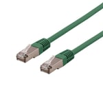 Cat6a  U/FTP Nätverkskabel RJ45 grön 500MHz 0.5M