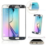 Samsung Galaxy S6 Edge Black Real Full Curved Tempered Glass Screen Protector